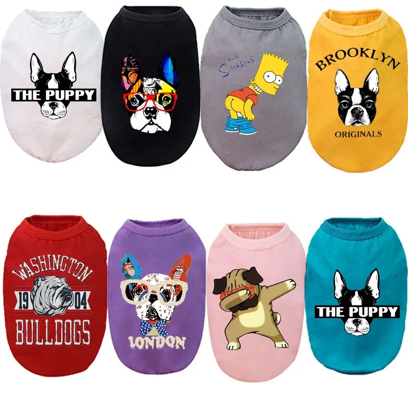 Жилет для домашних питомцев летняя крутая Милая Одежда собак одежда щенков из
