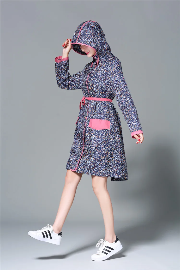 Длинные женские плащи-пончо дождевики уличные водонепроницаемые пальто куртки