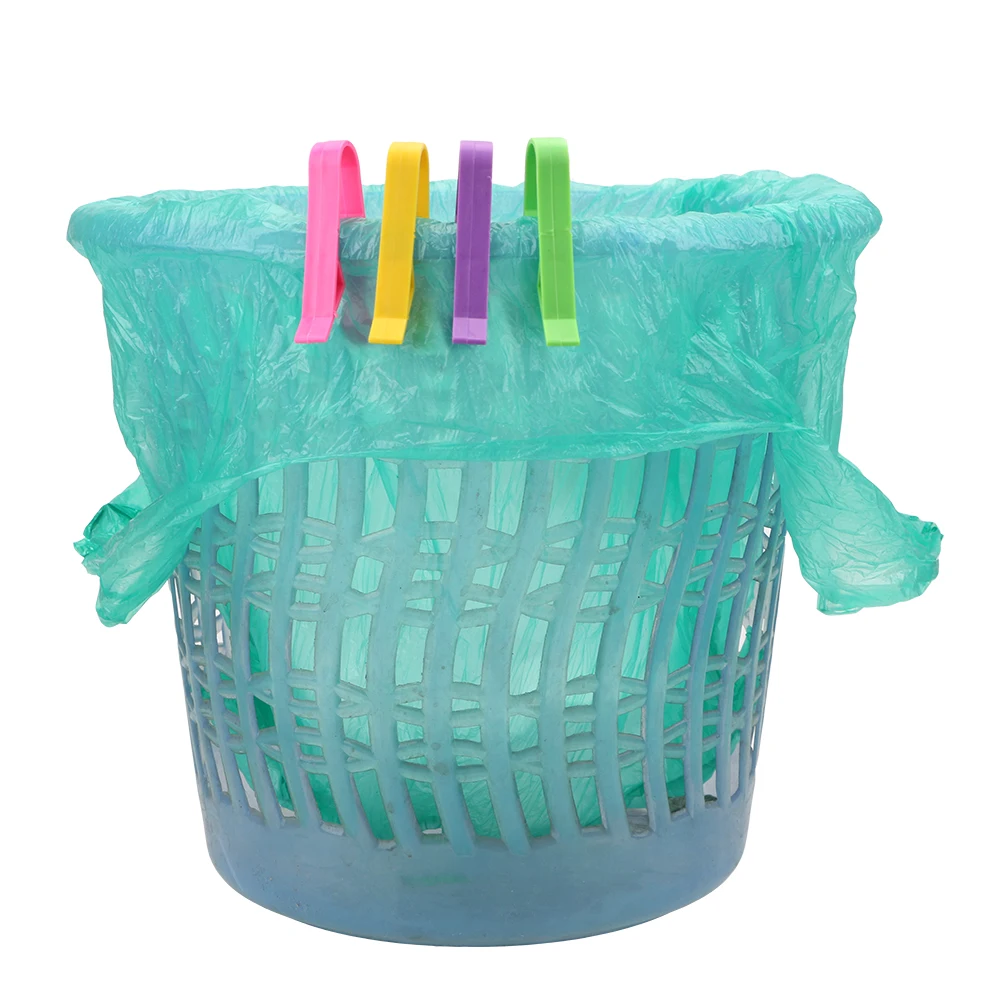 Мусорное ведро мусорное мусорные мешки держатель фиксированного клипса для