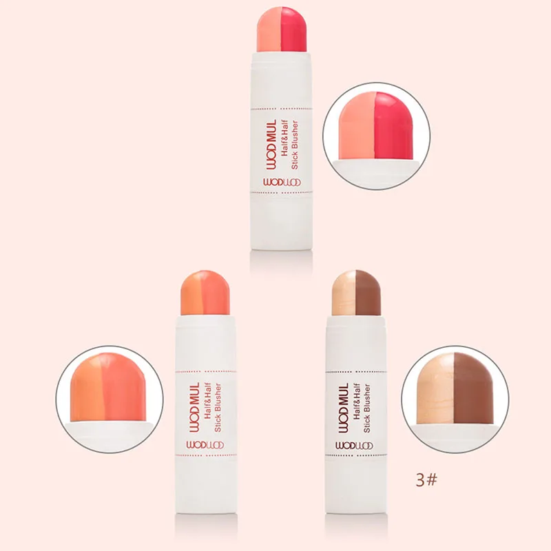 Новое поступление 3 цвета освещаемый румяна порошок Румяна Макияж Минеральный