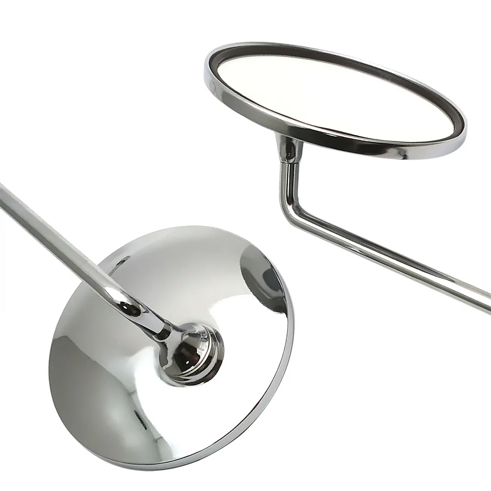 8 мм хромированное зеркало для скутера мотоцикла универсальное заднего вида на