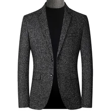 Costume décontracté pour homme, blazer, coupe ajustée, couleur unie, pour mariage, soirée de bal, nouvelle mode, collection automne 2021  (1)
