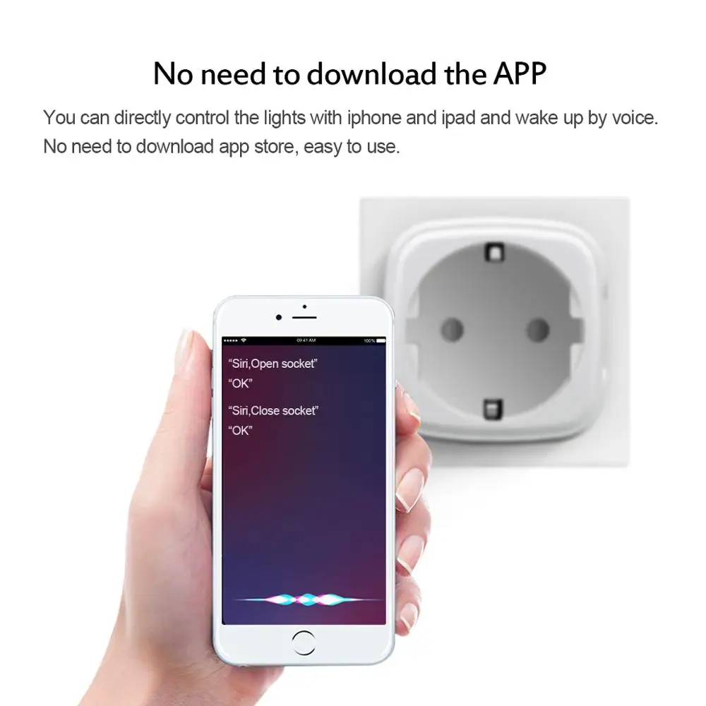 Умная розетка Apple Homekit /Tuya 10 А 15 а с поддержкой Wi-Fi и голосового управления |