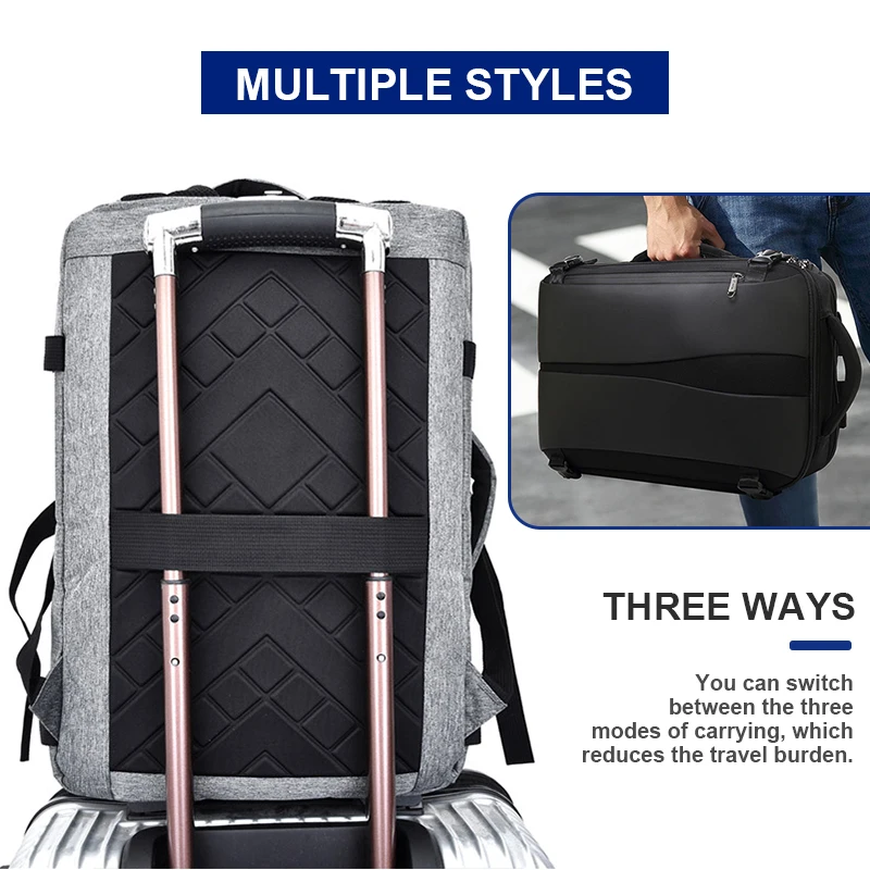 Деловой рюкзак с защитой от кражи 17 дюймовый для ноутбука женский и мужской