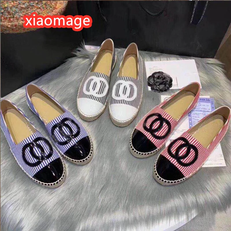 

2021 flat-bottomed women's autumn new breathable lazy one-legged casual straw linen single shoes