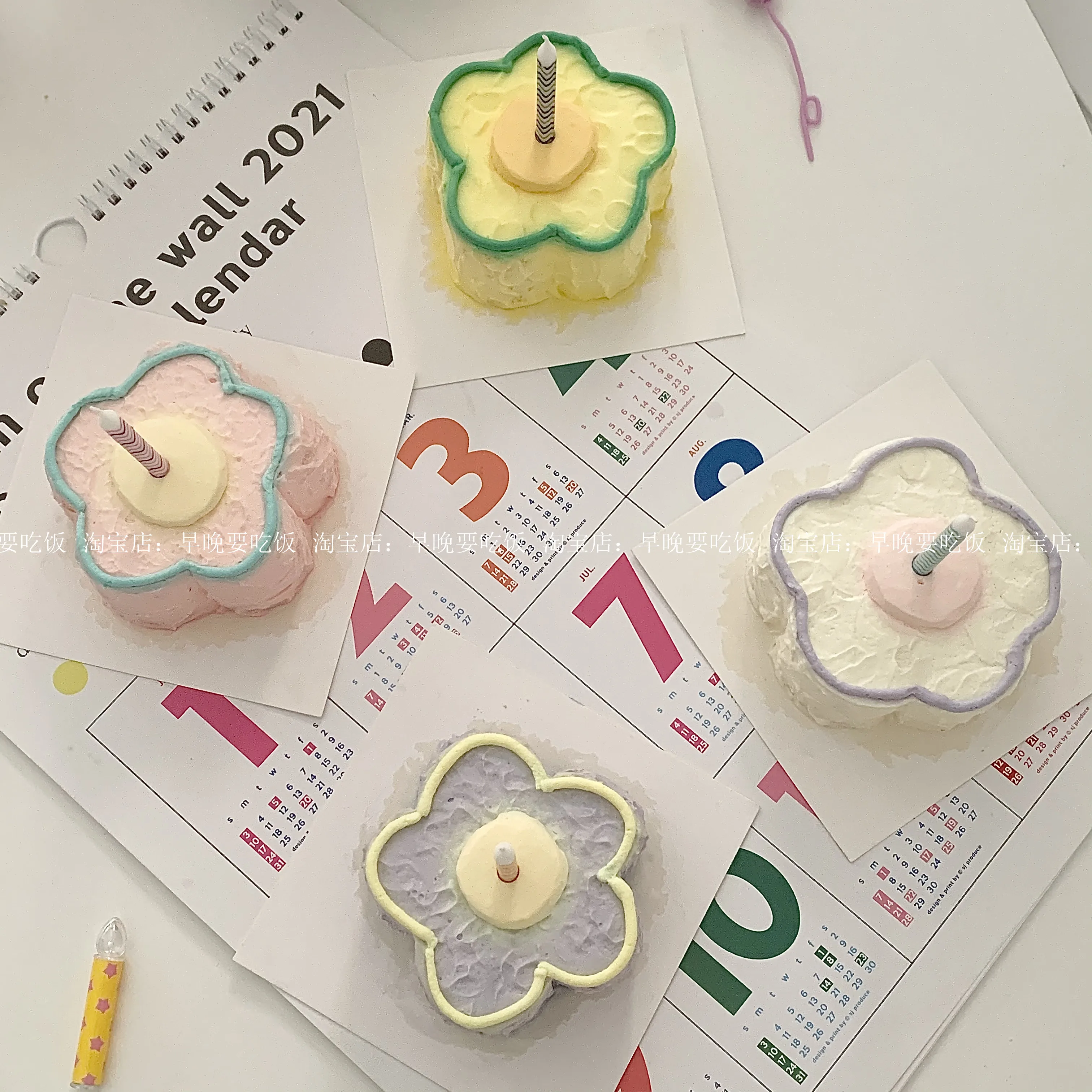 

Multi-color Cake Candle Party Decoration Creative Birthday Cake Candle For Children