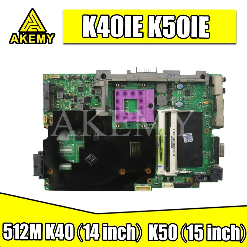 

K50IE K40IE материнская плата для For Asus K40ID K50ID K40IE K50IE X50DI K40I K50I материнская плата для ноутбука GT310M 512 100% протестированная