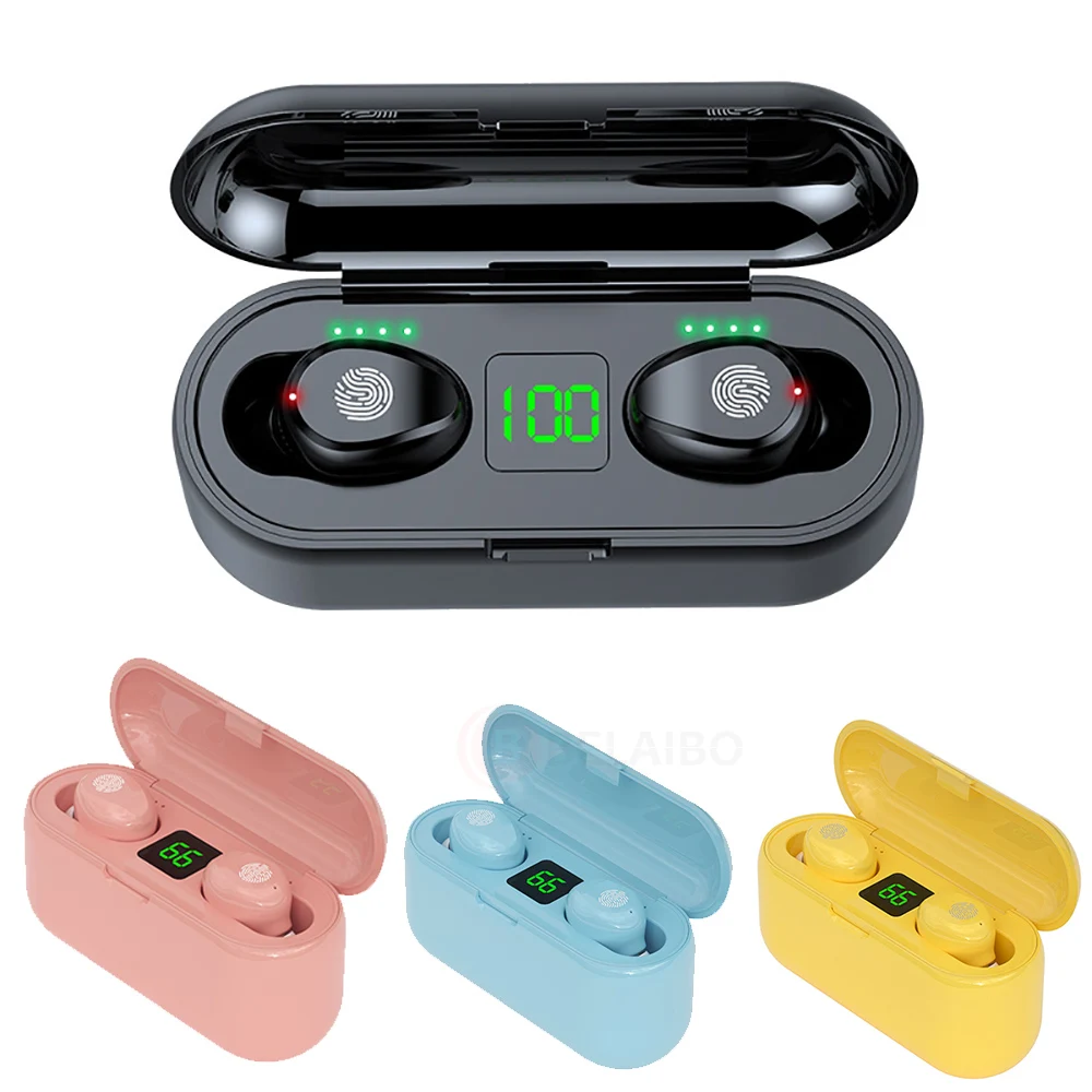 

bluetooth headphones Headphones Touch Control Stereo Sport Earbuds Gaming With 2000 mAh Charging Headset Wireless Gaming Headset