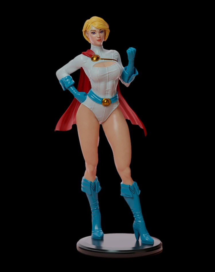 

1/24 75mm 1/18 100mm Resin Model Kits Power Beauty Girl Unpainted No Color RW-145