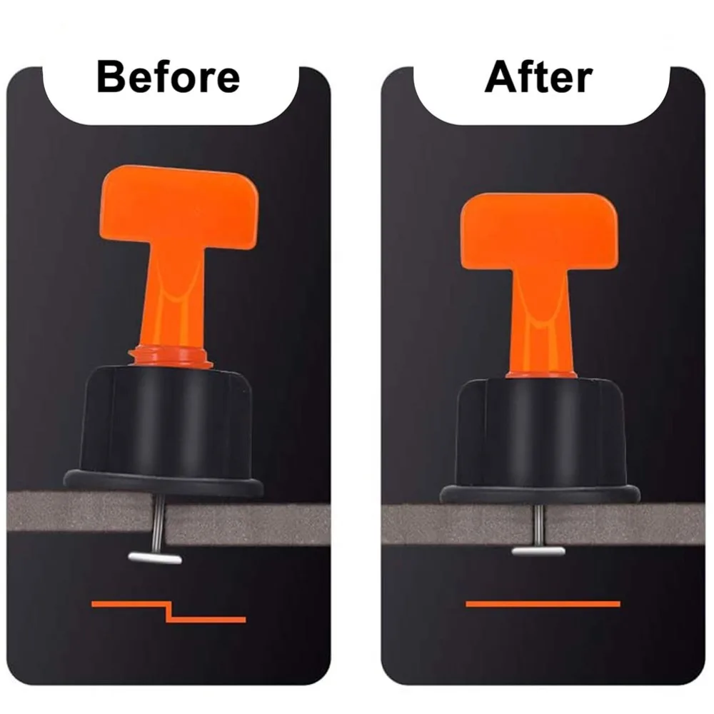 

75pcs Reusable Tile Leveler Spacers Tile Leveling System with Special Wrench