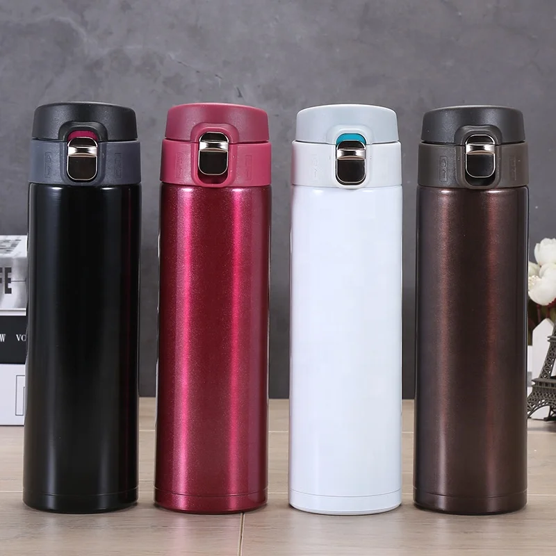 

16oz Thermos Bottle 500ml Stainless Steel Vacuum Flask With Bounce Lid