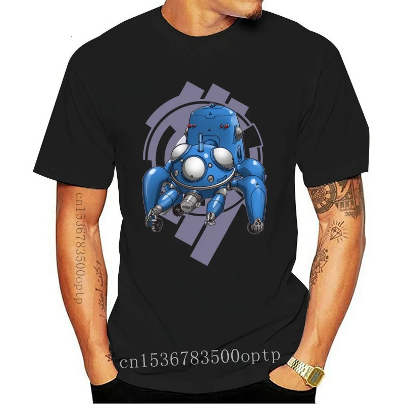 

Новинка, Мужская футболка с коротким рукавом Tachikoma, футболка унисекс, женская футболка