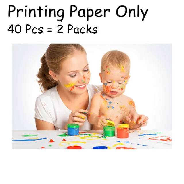 Paper 40 pcs only AR принтер 300 точек/дюйм huawei Zink портативный фотопринтер Honor Карманный принтер Bluetooth 4,1 Поддержка DIY поделиться 500 мАч - Цвет: Paper 40 pcs only