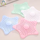 Силиконовый Фильтр для кухни с пятью звездами, крышка для слива пола, антиблокирующий фильтр для раковины в ванной комнате, сетчатый креативный фильтр против засорения DDJ