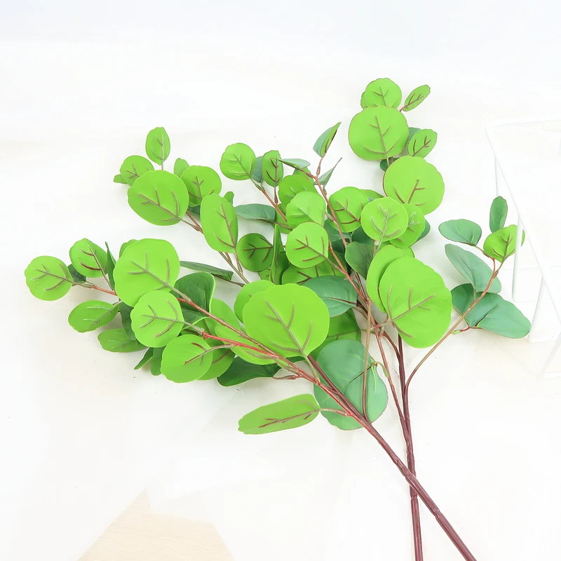 

100pcs Green Eucalyptus Leaf Grass Dining-Table Decoration Artificial Plant Wedding Flower Christmas Party INDIGO Wholesale
