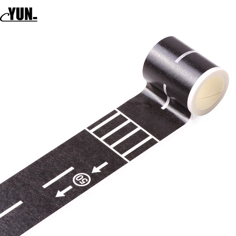 Diy Детский дорожный трафик и бумажная лента железнодорожная дорога/шоссейная