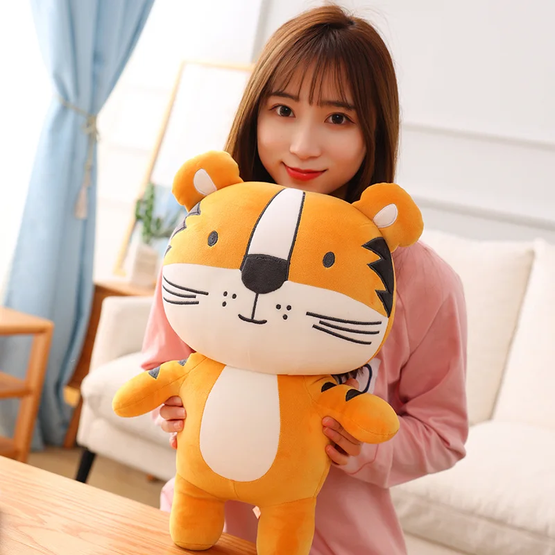 23-43 см 2022 новый год талисман Милая борода Тигр плюшевая игрушка набитые Животные
