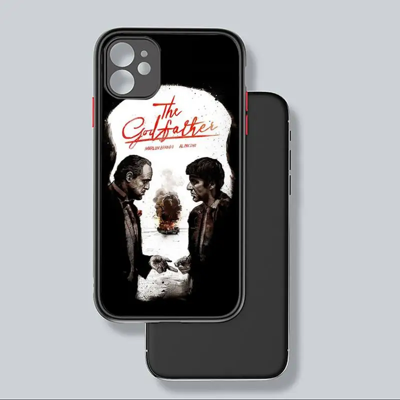 

American movie The Godfather Phone Case Matte Transparent for iPhone 7 8 11 12 s mini pro X XS XR MAX Plus coque