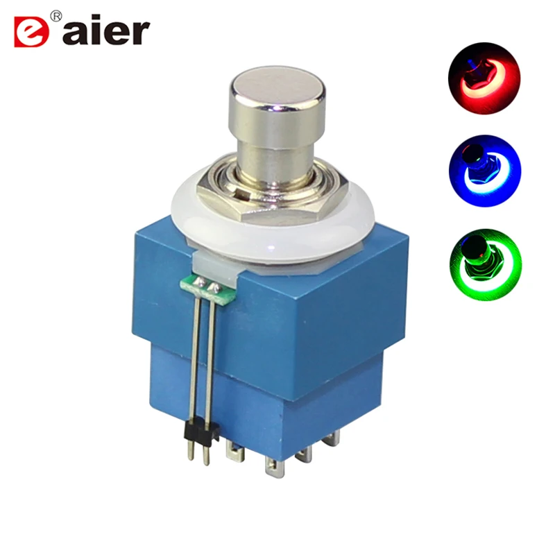 10 шт. светодиодный Одноцветный электрогитарный переключатель 3PDT с эффектом