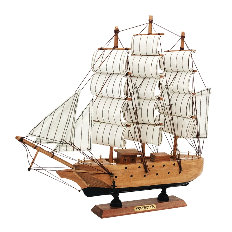 Белая парусная лодка Luckk классические деревянные парусные лодки ручной работы