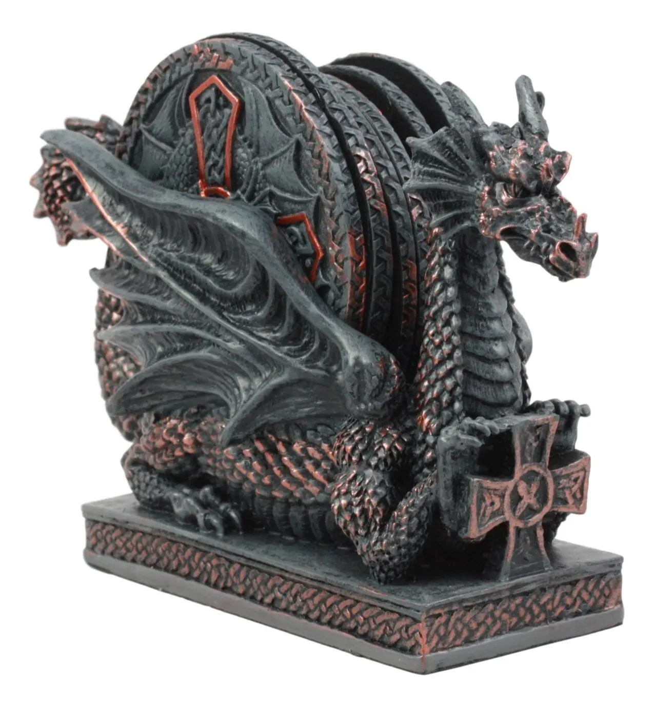 1 Набор подставка под бокал для вина поднос кружку украшение в Форме Дракона