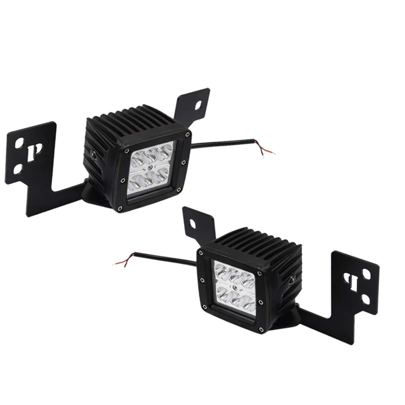 Передний бампер противотуманных фар Монтажный кронштейн и 2 × 3 дюймов квадратная