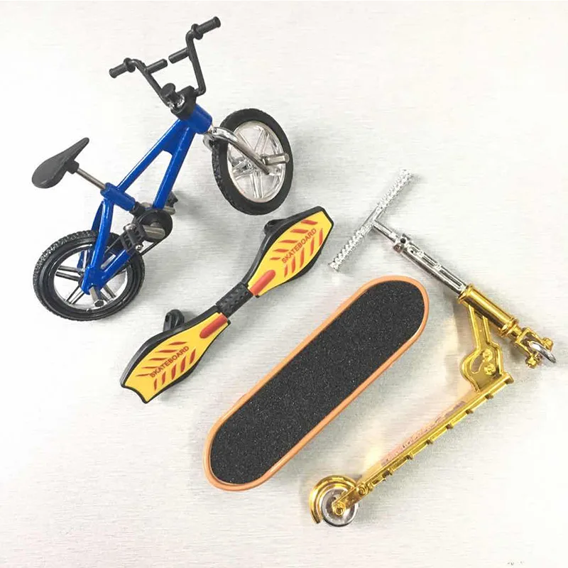 

Mini Finger Skateboarding Fingerboard Bicycle Set Fun Skate Boards Mini Bikes Toys for Children Boys Gifts Kids Toys Car Gifts