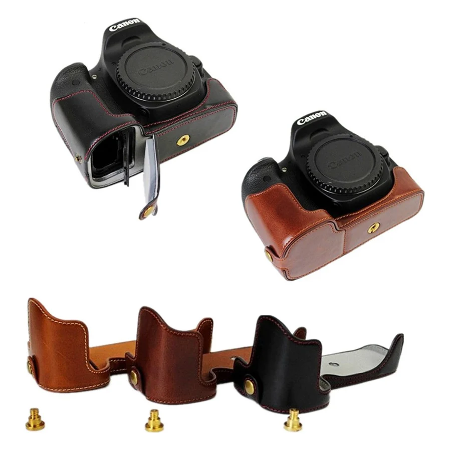 Чехол для портативной камеры чехол из искусственной кожи Canon EOS 90D 80D 70D 60D