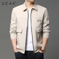 ucak brand classic pockets jackets men clothes 2021 new arrivals streetwear zipper coat mens windbreaker bomber jacket u8216