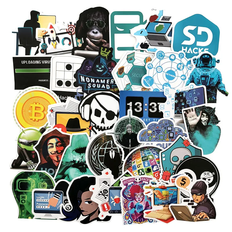 10/50 шт/набор хакеров программирования Язык Интернет загрузка программного