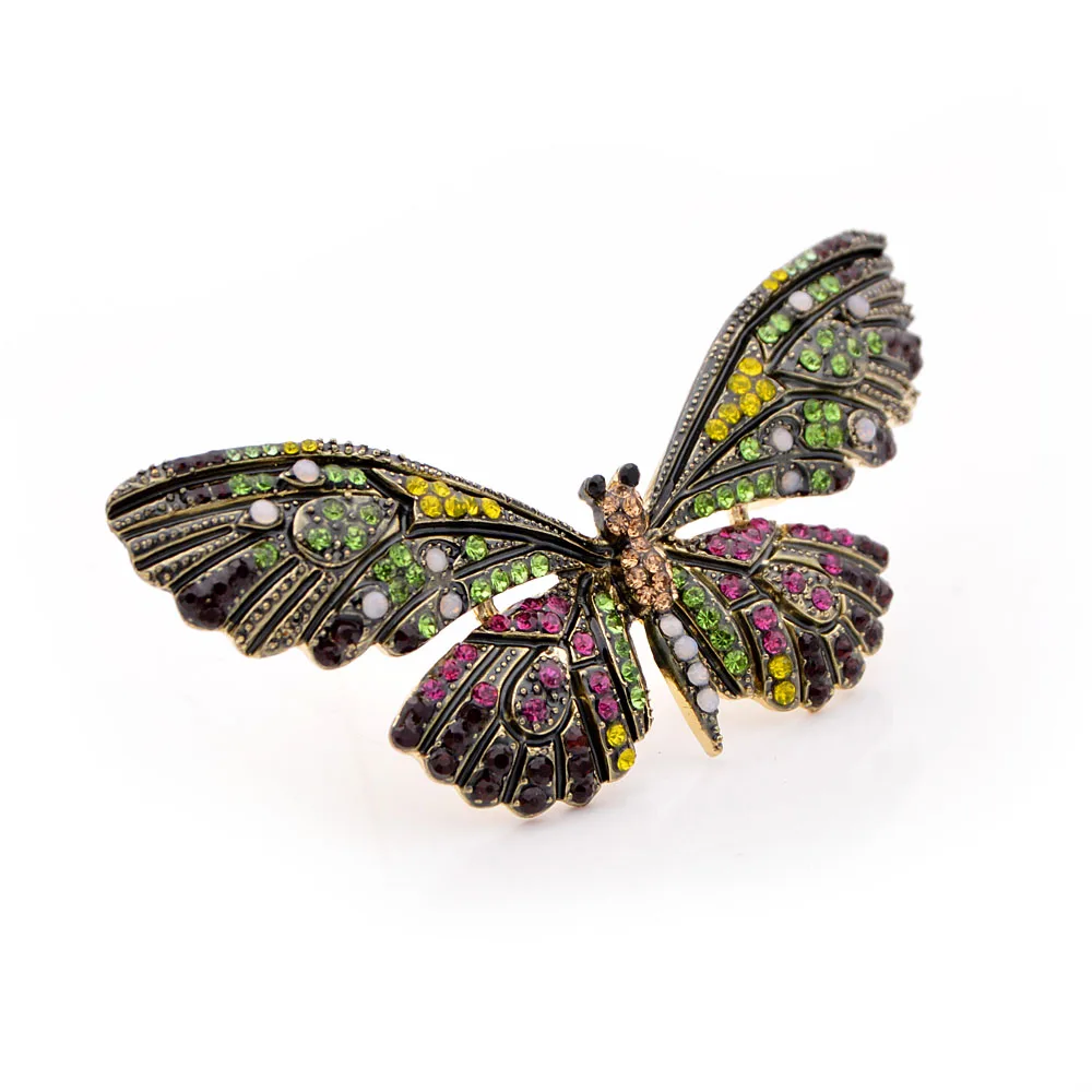 

Young Tulip Exquisite Design Colorful Butterfly Brooches For Women Cute Animals Pins Accessory Fashion Jewelry Suit For Ladies