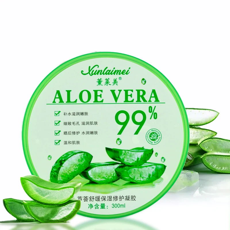 300g 99% Aloe Vera успокаивающий гель для ремонта влаги питательный крем лица удаления