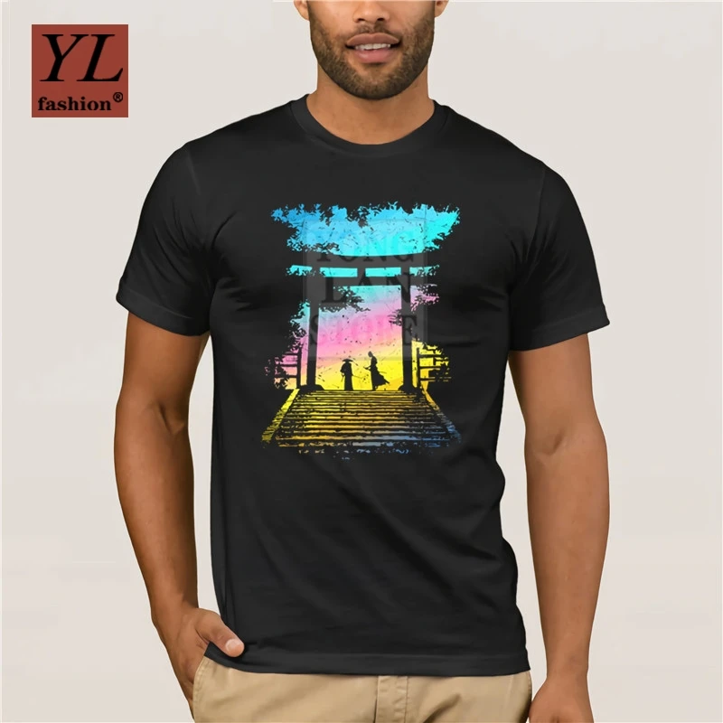 2020 модные брендовые топы из чистого хлопка футболка с двумя японскими самураями