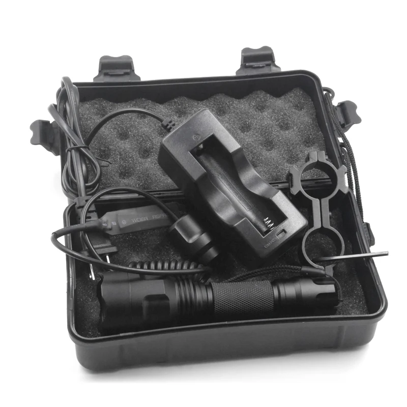 C8 cree красный зеленый синий светодиодный фонарь для охоты рыболовная лампа 1 режим