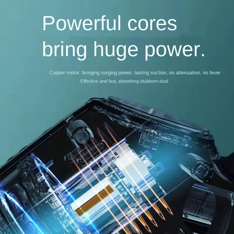 Автомобильный пылесос для автомобиля с беспроводной зарядкой домашний