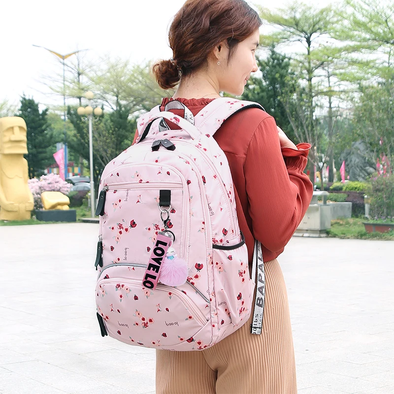 New Large schoolbag cute Student School Backpack Printed Waterproof bagpack primary school book bags for teenage girls kids enlarge