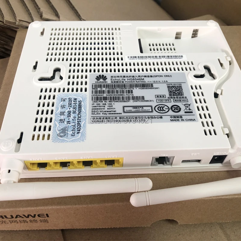 Новый роутер R017 HG8546M 8546 GPON ONU английская прошивка ONT FTTH HGU оригинальный hg8546m 1 Гб