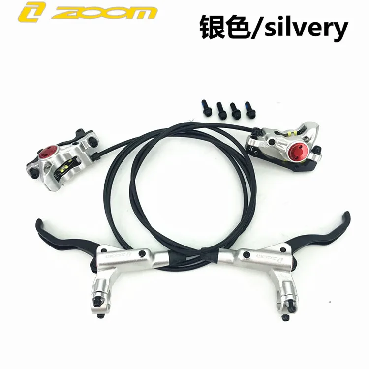 Silver set ZOOM Xinlong HB875 горный велосипед дорожный велосипед передний и задний масляный диск Гидравлический дисковый тормоз s гидравлическая Дисковая тормозная система - Цвет: Silver set