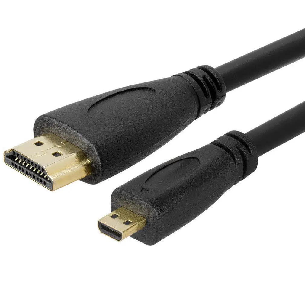 Изысканный прочный 1 м микро HDMI-совместимый к провод кабель ТВ AV адаптер