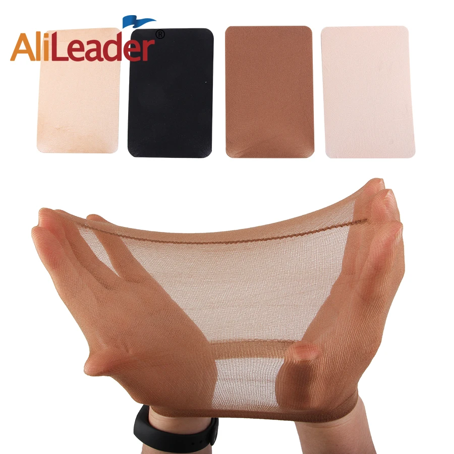 

Alileader Big Sale 2pcs/pack Wig Cap Hair Net Black Brown Beige Invisible Stretch Stocking Elastic Mesh Cap Wig For Making Wigs