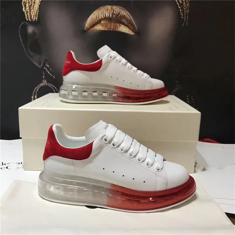 

Transparent Heel Sneakers Women Low Top Wedge Shoes Ladies Sneakers Fashion Brand Female Shoes Thick Bottom Lace Up Casual Shoe