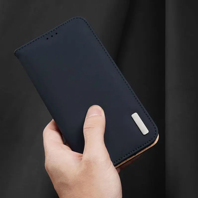 Полностью Защитные чехлы для iPhone11ProMAX, Магнитный чехол с откидной крышкой и отделениями для карт, однотонные чехлы из натуральной кожи пу и ТПУ