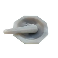 1pcs natural agate mortar laboratory wear resistant high grade agate mortar 70mm with grinding rod