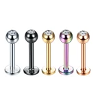 Серьга женская из хирургической стали для пирсинга губ