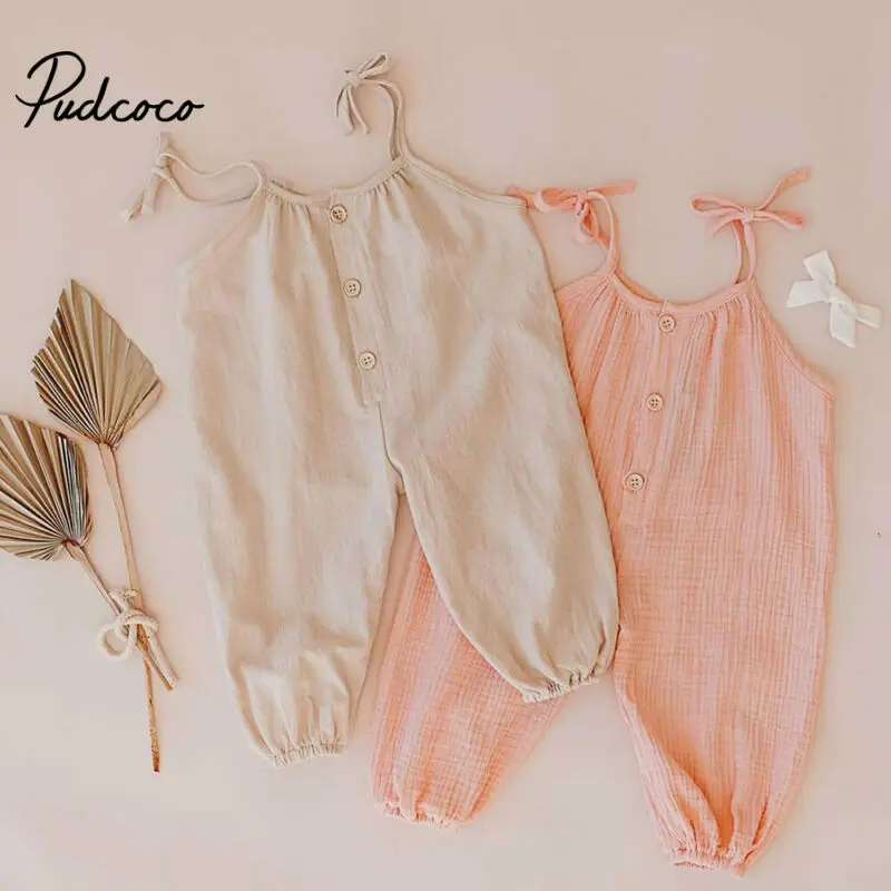Pudcoco/Милый хлопковый комбинезон для новорожденных мальчиков и девочек