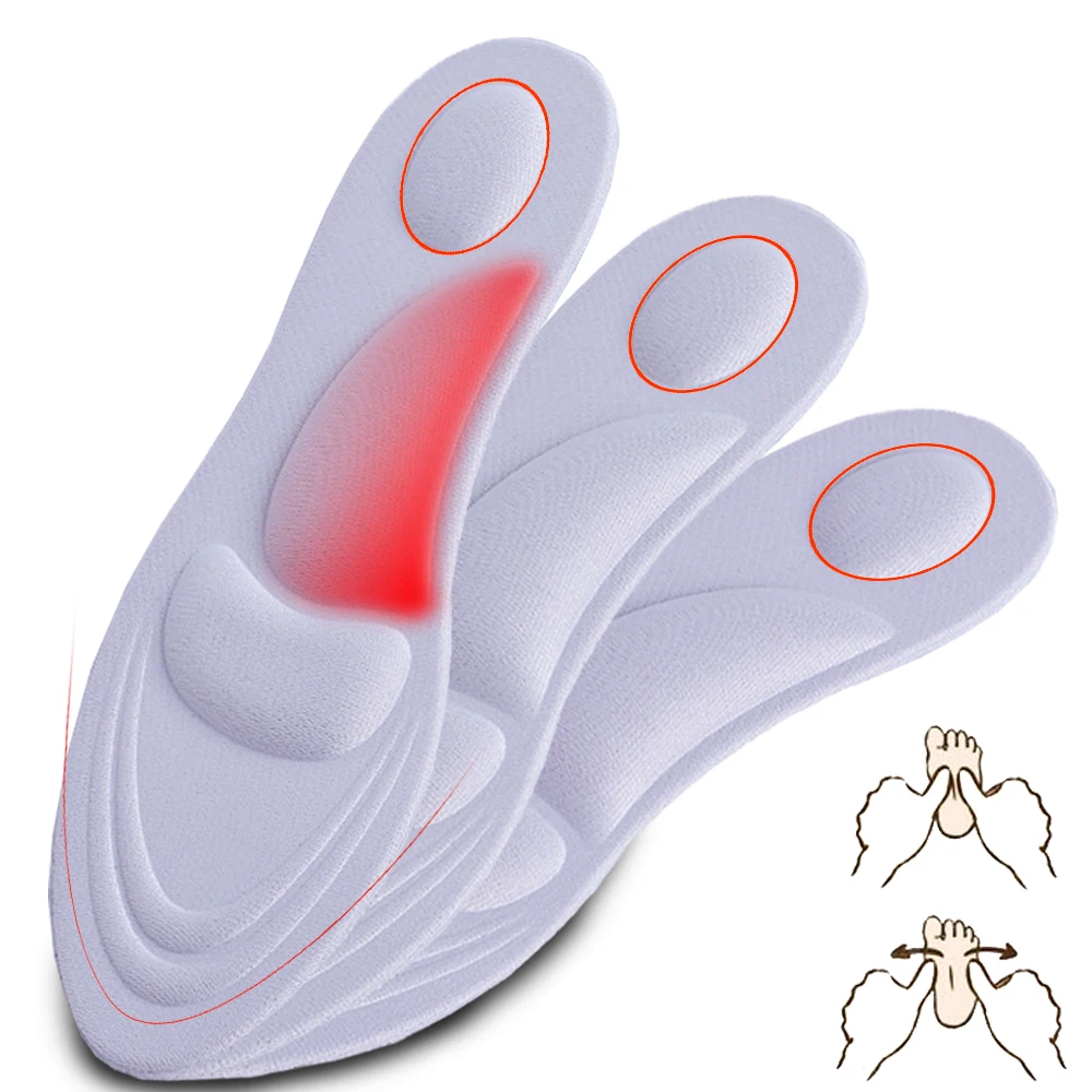 

4D Orthopedic Insoles Flat Feet Arch Support Memory Foam for man women Plantar Fasciitis Shoe Insert cushion Insole Dropshipping