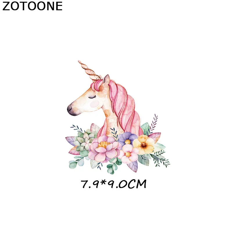 ZT0007 ZOTOONE цветы нашивки в форме животных для одежды DIY Железо на патч приложения термо теплопередача наклейка на одежду значки аппликаций - Цвет: ZT0007