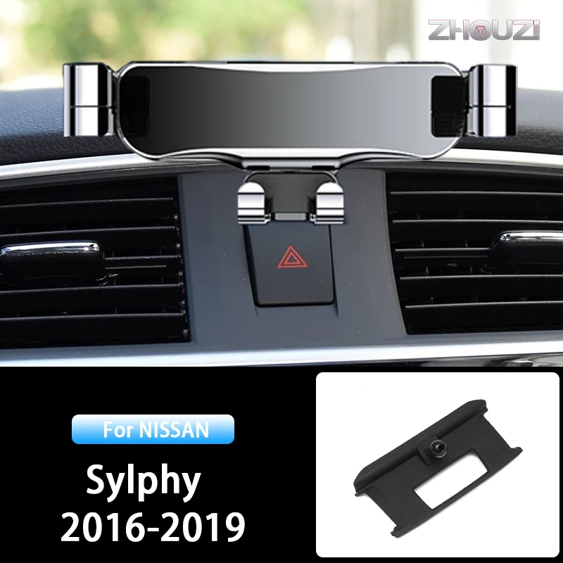 

Car Mobile Phone Holder For Nissan Sylphy B17 2016-2019 Air Vent Mounts Stand GPS Gravity Navigation Bracket Car Accessories