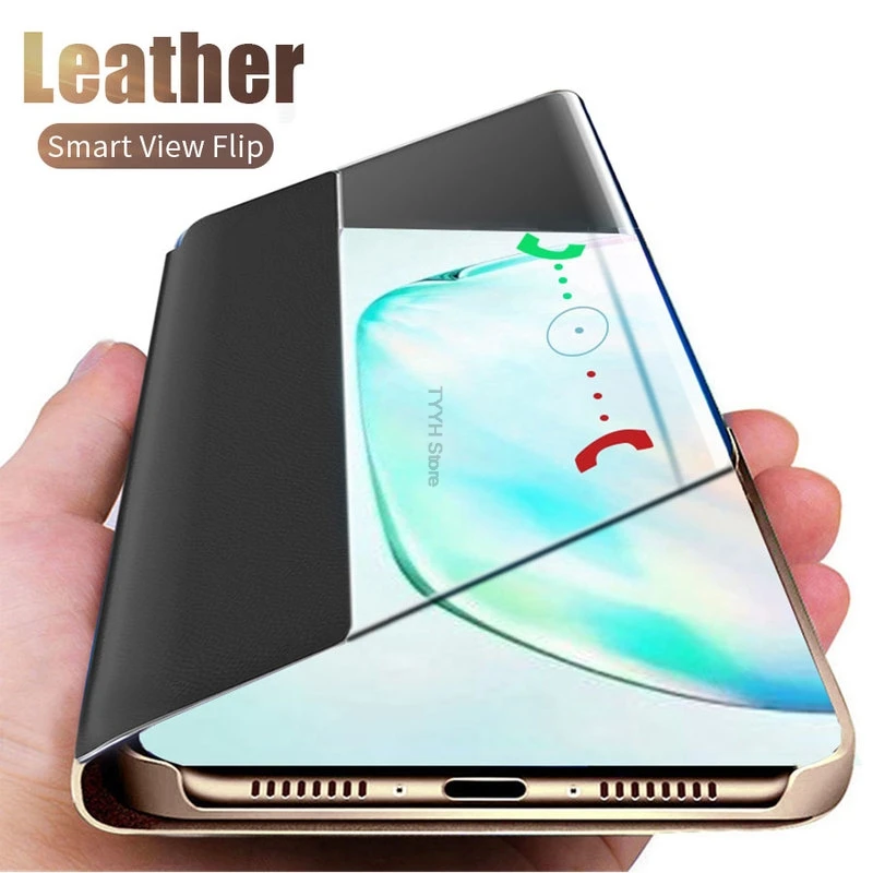 

Smart View Case For Samsung Galaxy A51 A71 A50 Note 10 9 8 S10 Lite S10E S9 S8 S20 Plus Ultra A9 A7 A6 J6 J4 Plus 2018 Cover bag