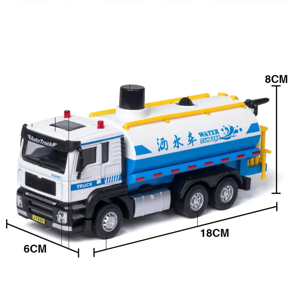 

1:50 Model Toy Vehicle Alloy Diecast Engineering Construction Fire Truck Transport Ambulance Pull Back Car Toy Children Gifts